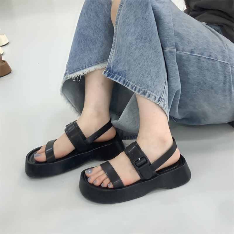 Giày Sandal Đế Dày Thời Trang Mùa Hè Phong Cách Pháp Hàng Mới 2022 Dành Cho Bạn Nữ