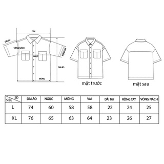 Áo Sơ Mi Basic unisex phong cách Hàn Quốc form rộng ASM