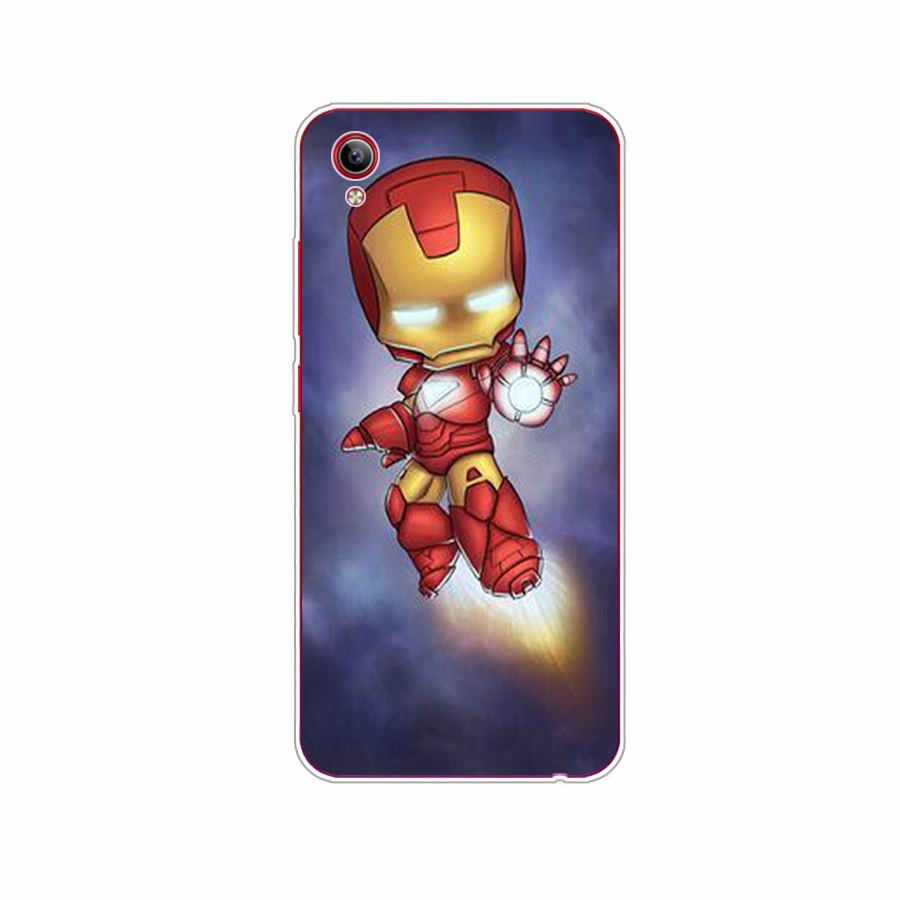 MARVEL Ốp Lưng Tpu In Hình Captain America Dễ Thương Cho Vivo Y53 Y55 Y91 Y91C S1 2019 S1 Pro