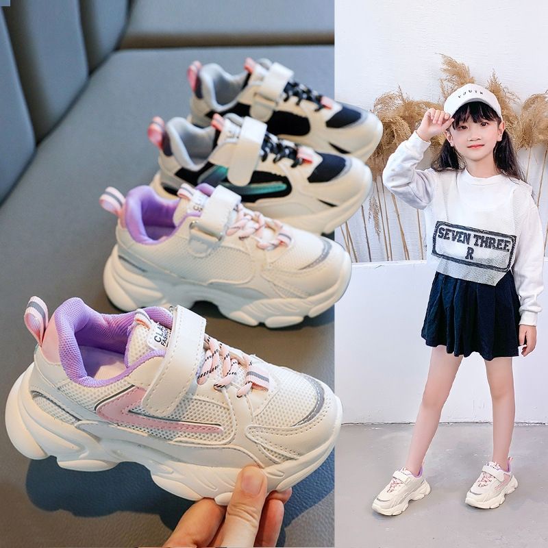 Giày thể thao siêu nhẹ cho bé 3-10 tuổi Classic thoáng khí hàng Quảng Châu cao cấp