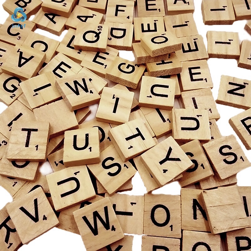 100 Ký tự chữ cái ABC tiếng Anh bằng gỗ tiện dụng