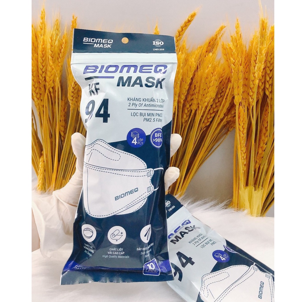 CHÍNH HÃNG KHẨU TRANG KF94 CAO CẤP BỊCH 10 CÁI