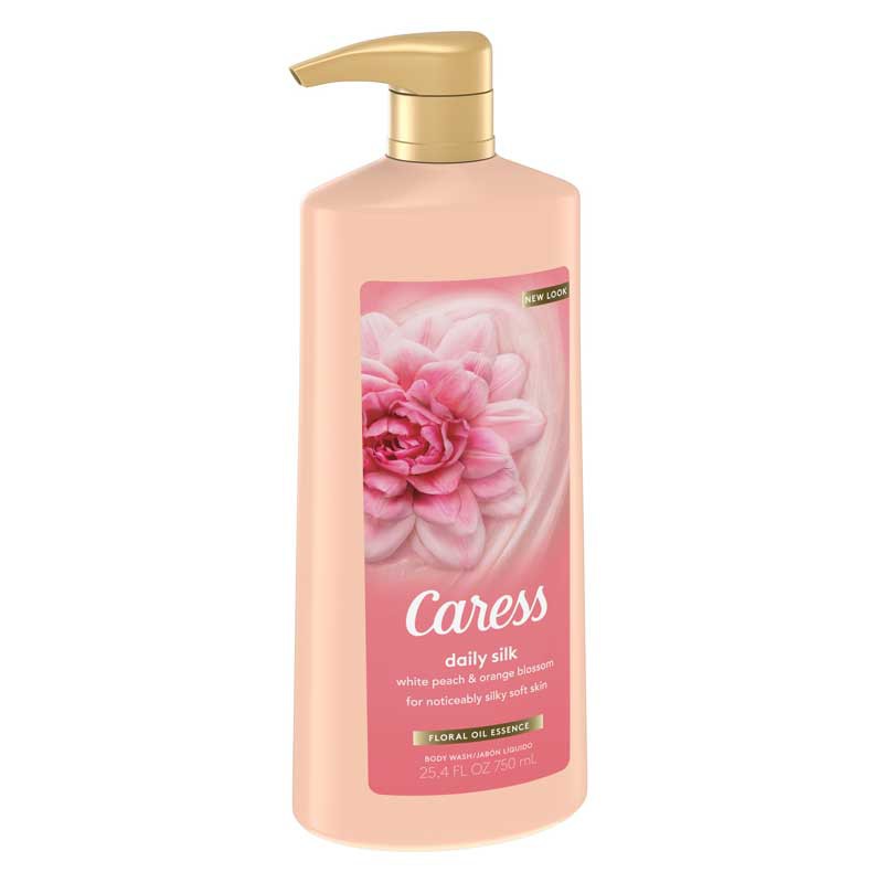 Set tắm Caress Daily Silk For Noticeably Silky Soft Skin, 2 x 750ml