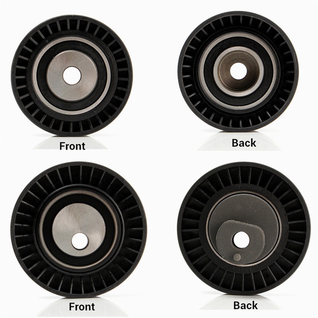 [Coco] 2PCS Belt Tensioner Pulley Idler Pulley Kit Compatible for BMW E36 E46 E39 325I 330I 525I 530I