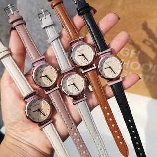 Đồng hồ nữ Doukou dây da vintage dễ thương
