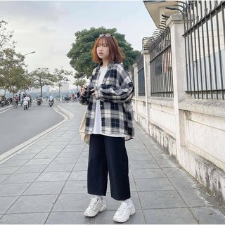 Áo Sơ Mi Caro Tay Bồng