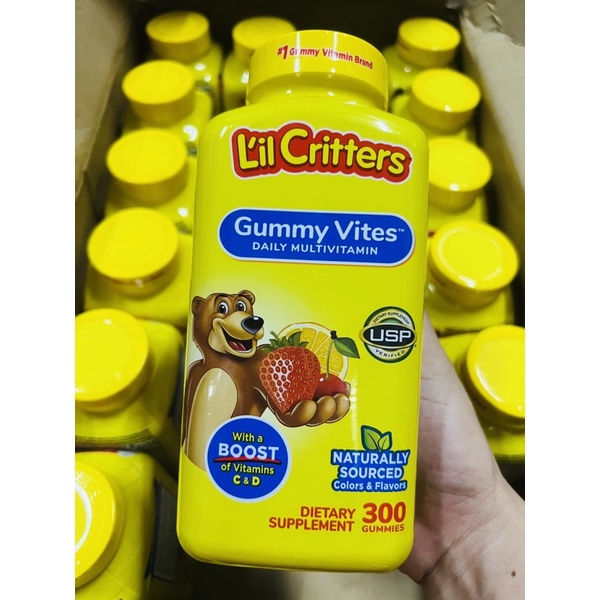❧☂☑Kẹo Dẻo Lil Critter Gummy Vites Complete Multivitamin 300 viên (hsd 2023)