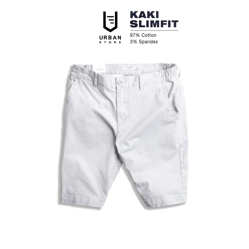 Quần Short Kaki Nam cooPure, Quần Short Kaki Extra 3% Spandex Slimfit NO.3307