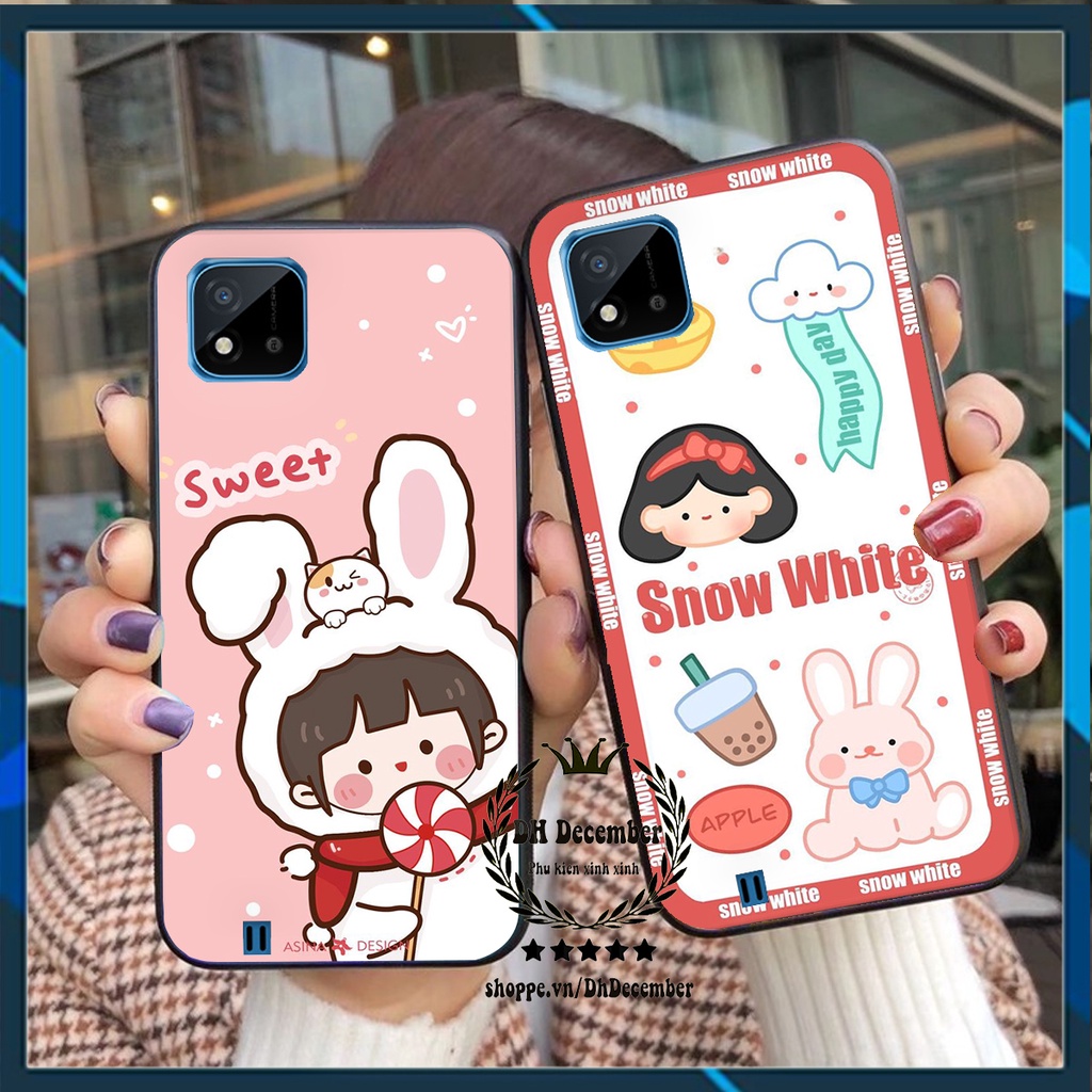 Ốp lưng Realme C11 2021 / C20 in hình 3D lucky, gấu Brick xinh xắn - KHÔNG NÊN BỎ LỠ