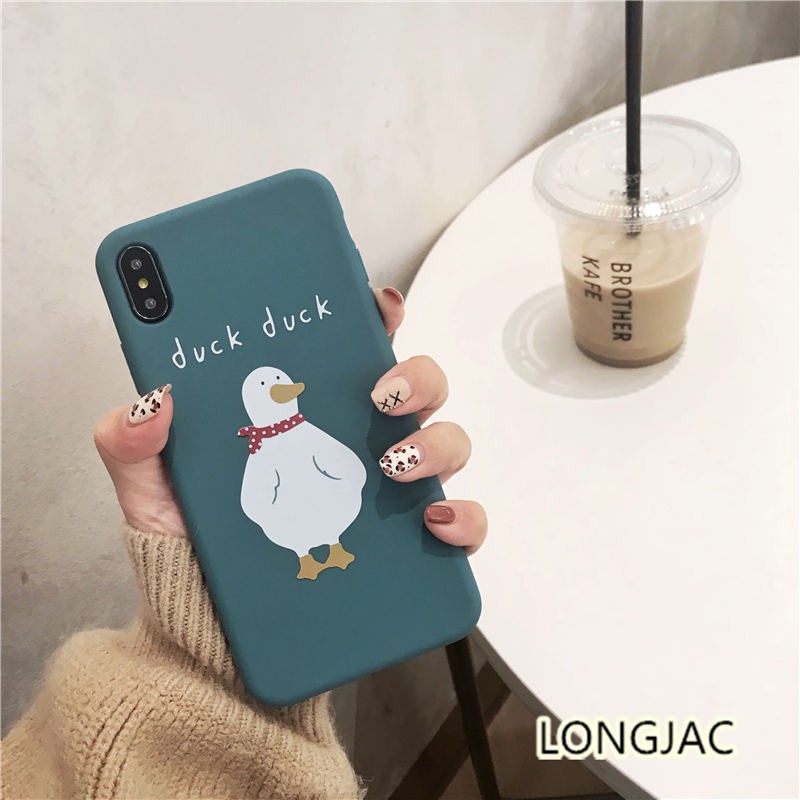 ốp lưng điện thoại hình con vịt đáng yêu cho iphone 6/6s/7/8/x | BigBuy360 - bigbuy360.vn