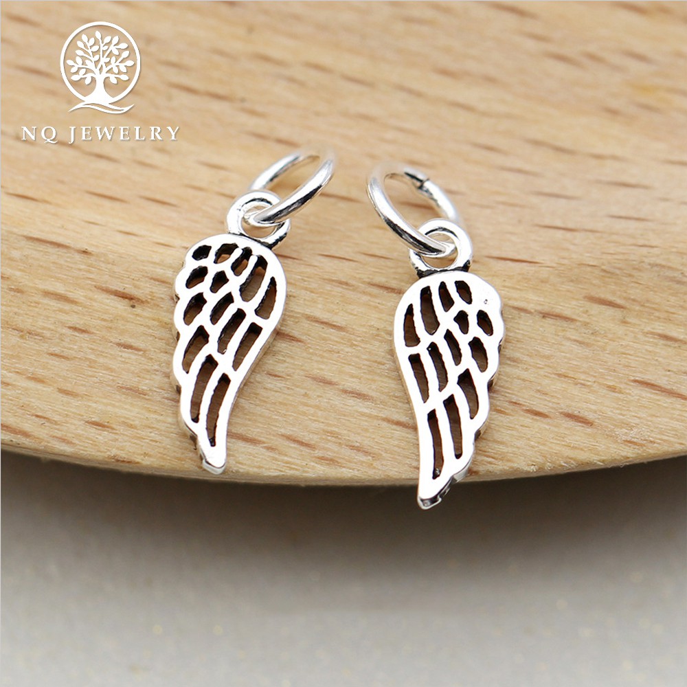 Charm bạc hình cánh thiên thần treo - NQ Jewelry