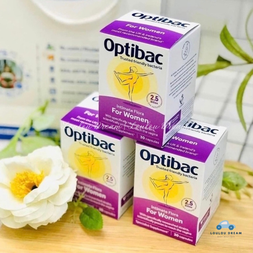 Men vi sinh Optibac tím Optibac Probiotics For Women giảm vie^m phụ khoa cho phụ nữ và mẹ bầu [CHÍNH HÃNG UK]