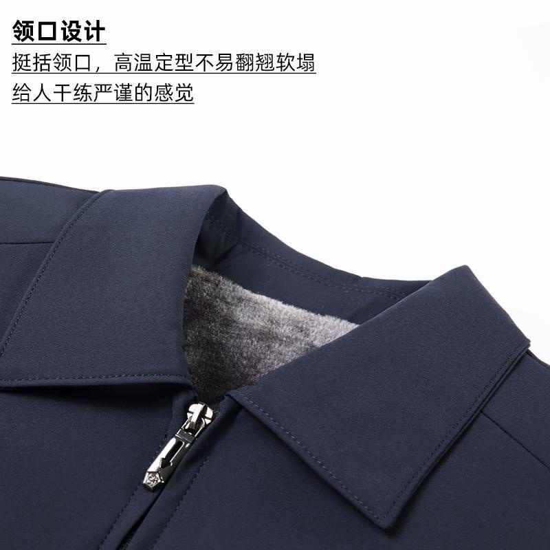 Áo Khoác Nhung Dày Giữ Ấm Mùa Đông Cho Đàn Ông Trung Niên - Trung Niên Và Người Lớn Tuổi