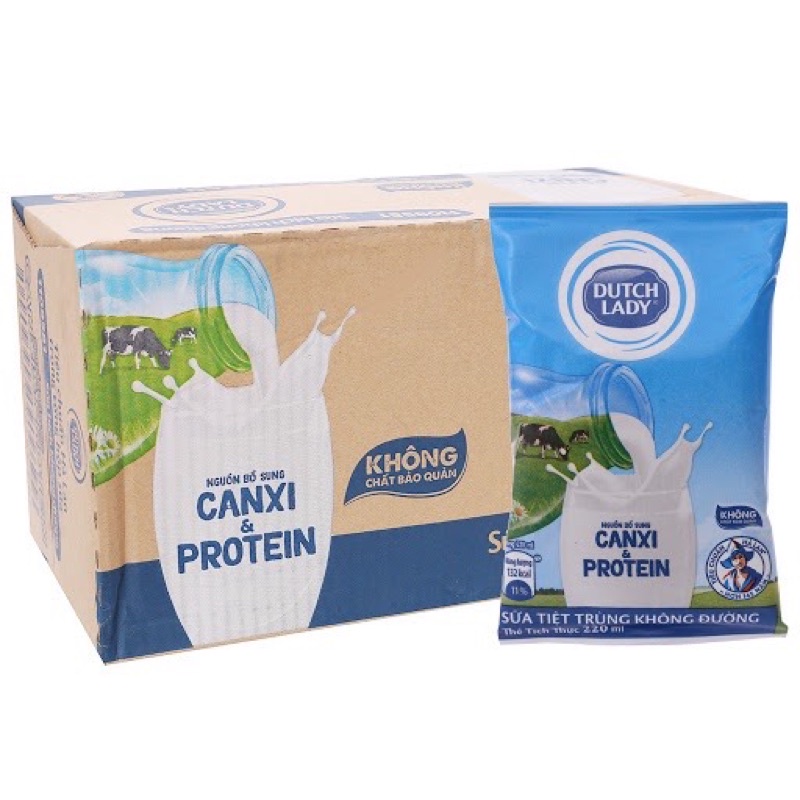 Sữa bịch Cô Gái Hà Lan 220ml  - Đủ các vị