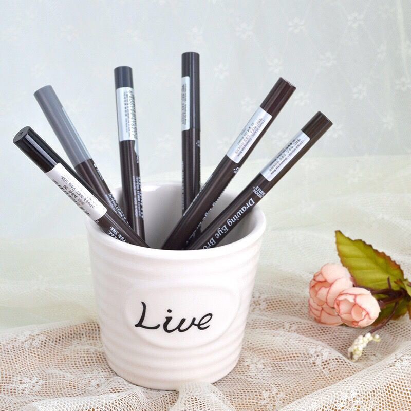 (hàng Mới Về) Bút Chì Vẽ Lông Mày Hai Đầu Xoay Tự Động Chống Nước Chống Mồ Hôi Kèm Cọ | BigBuy360 - bigbuy360.vn