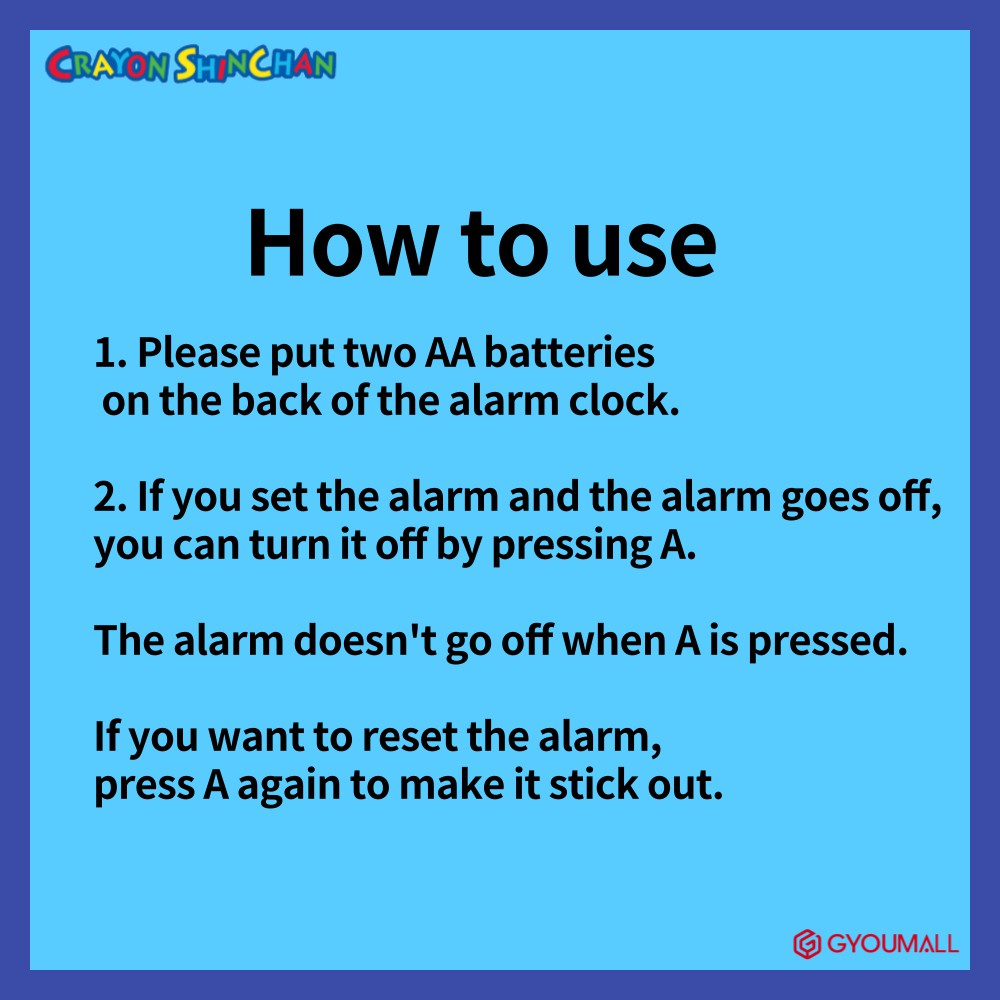 Đồng hồ báo thức để bàn hình mặt nạ cậu bé shin chan / shin chan