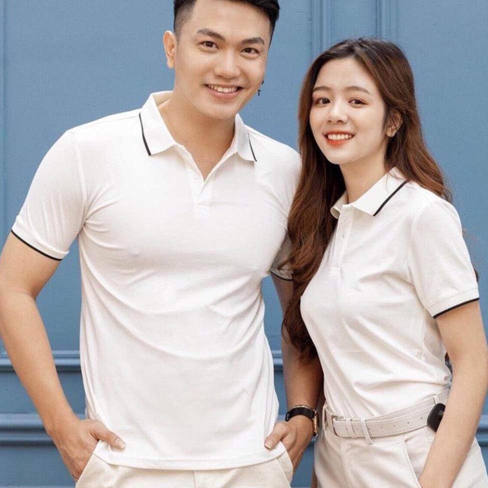 Áo Polo nữ nam unisex có cổ đẹp Hamino ngắn tay chất vải thun cotton co giãn cao cấp E2 | BigBuy360 - bigbuy360.vn