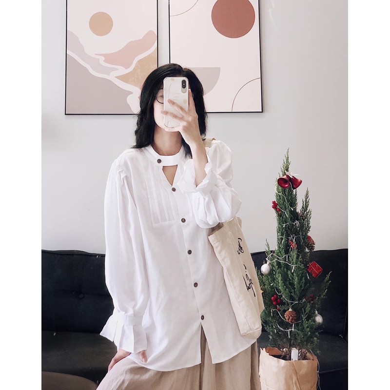 Áo sơmi cổ chocker