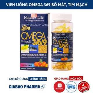 Viên uống Omega 369 tốt cho da, tim mạch, trí não, giảm quá trình lão hóa, tăng cường thị lực