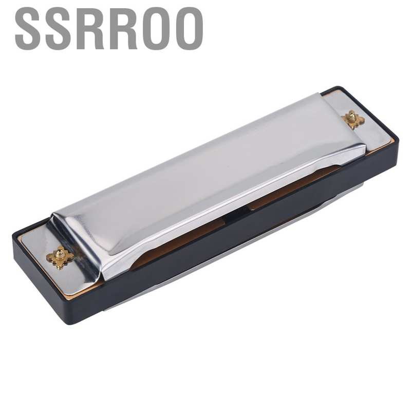 Ssrroo Professional Jazz Blues Harmonica 10 Holes Key of C Mouth Organ for Children Toy