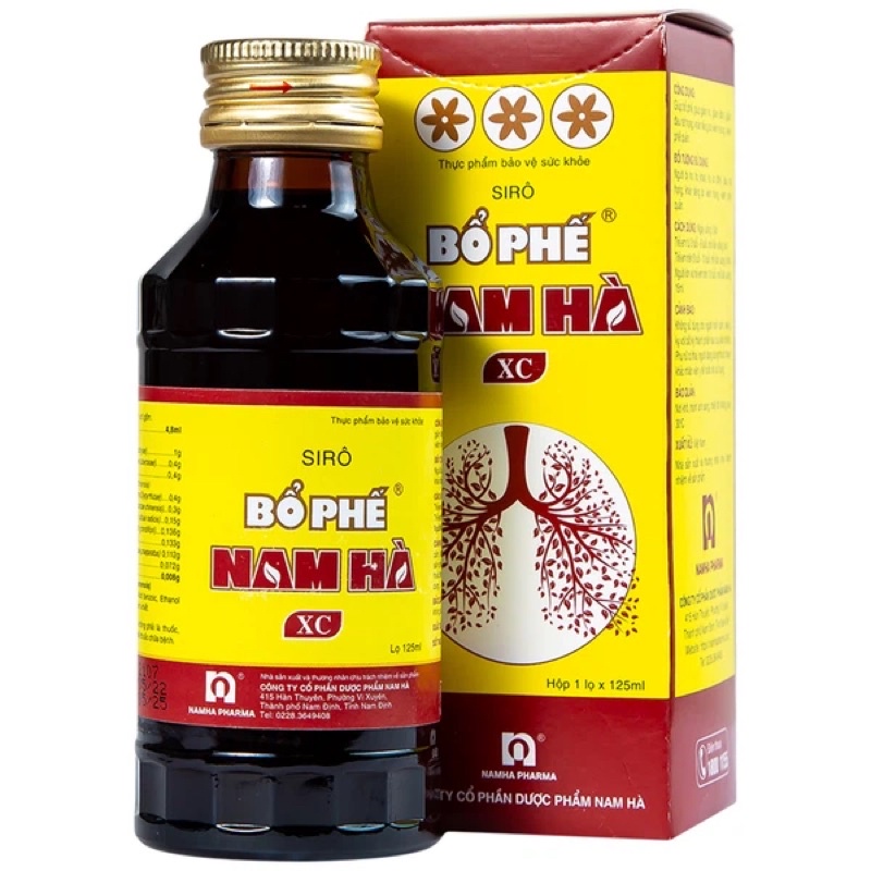 Bổ phế nam hà 125ml mẫu mới giảm ho , tiêu đờm , đau rát họng