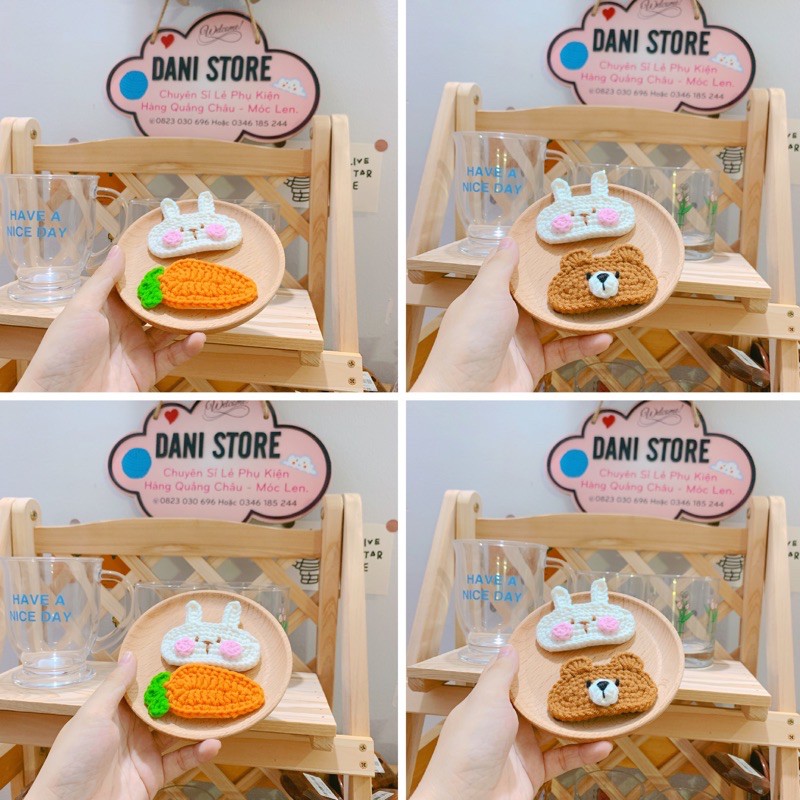 Kẹp tóc len đan tay cute | MADE BY DANI