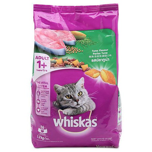 Thức ăn whiskas cho mèo trưởng thành túi 400g, 1,2 kg