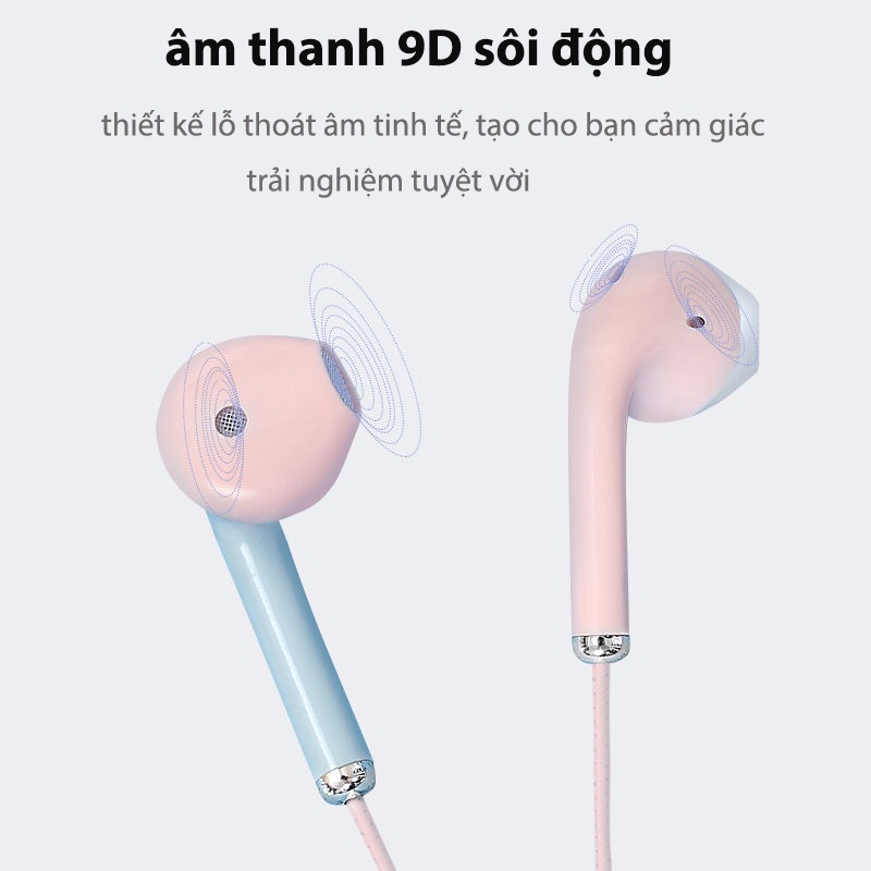tai nghe hai màu thời trang/gaming Nhét Tai có dây Chống Ồn có mic chơi game HIFI cho Phone Điện Thoại Samsung Huawei#14