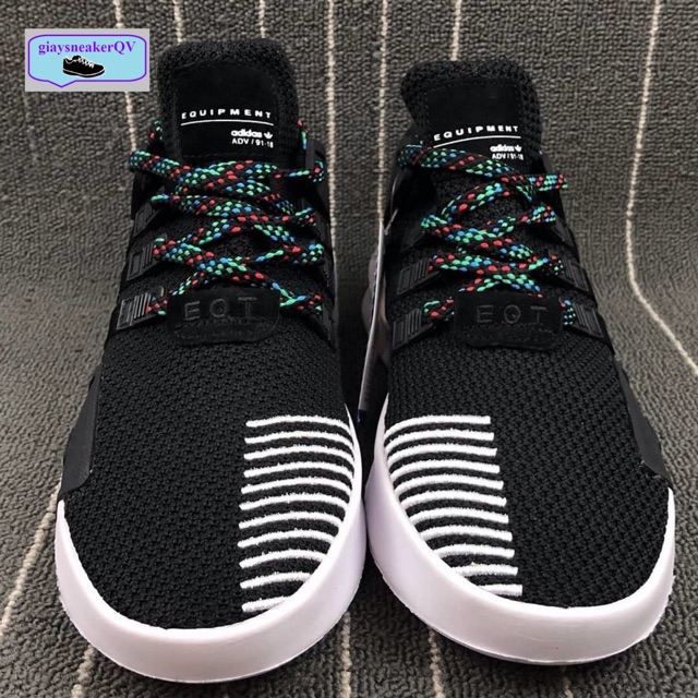 (full box) Giày thể thao ADIDAS EQT BASK ADV đen vạch trắng