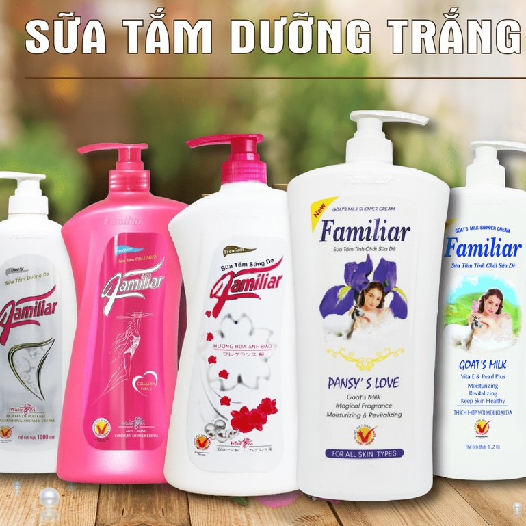 Sữa tắm tinh chất sữa dê Familiar 1200ml