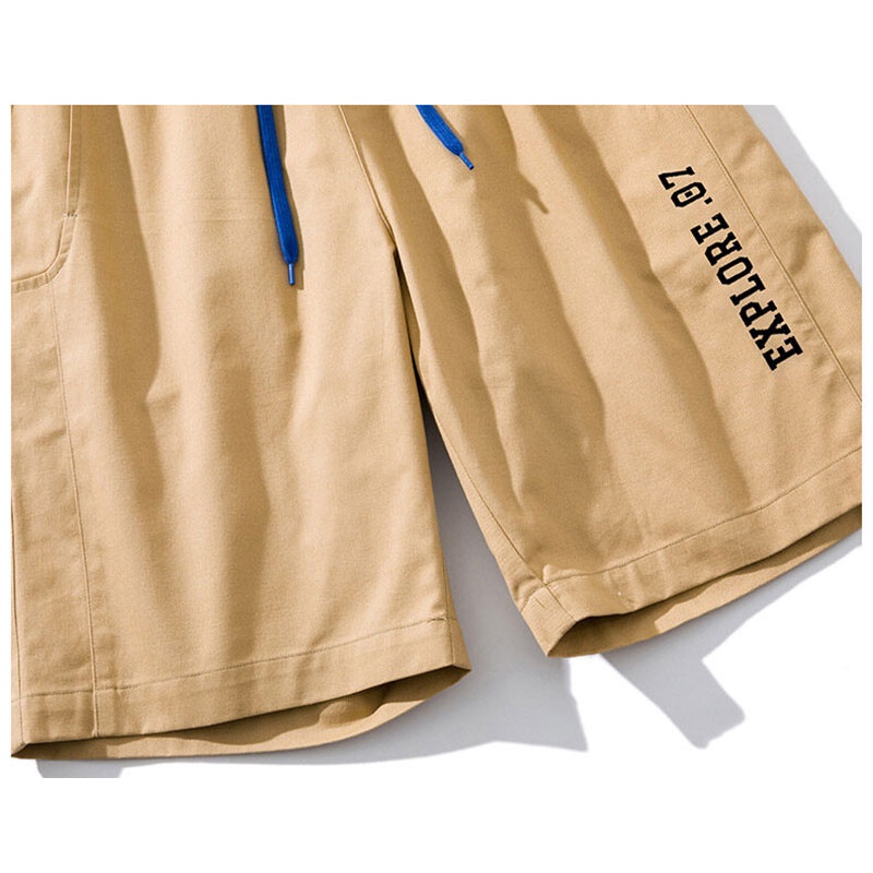 Quần Short 100% Cotton Dáng Rộng Thời Trang Mùa Hè Dành Cho Nam Giới