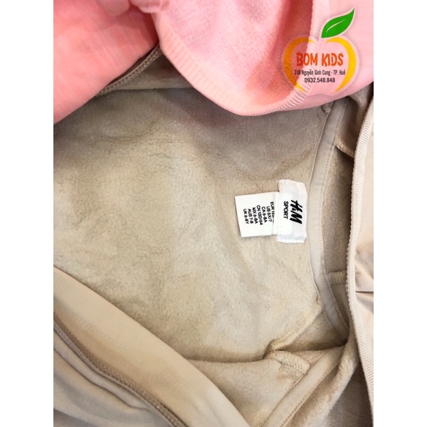 Áo khoác H&M thể thao bé gái đại hàng Cambodia xuất dư xịn