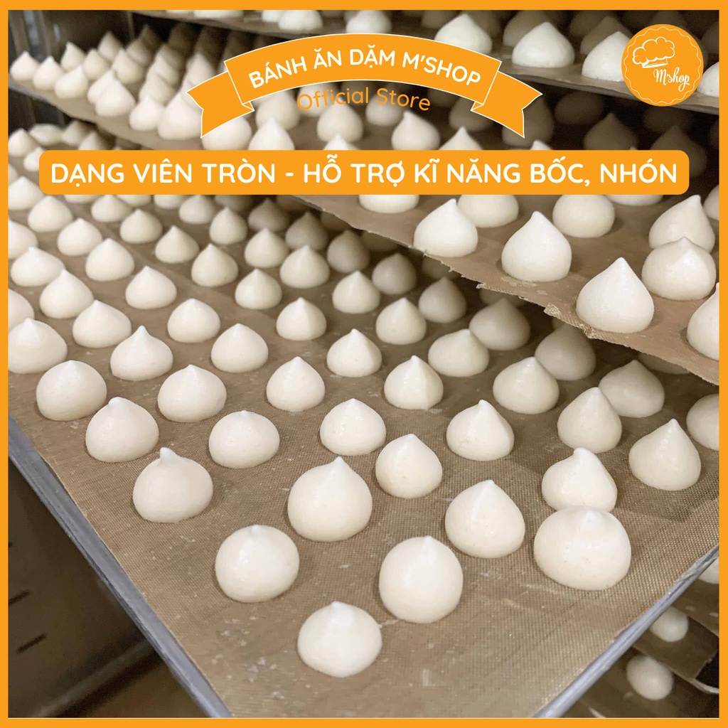 Bánh ăn dặm - Sữa chua khô truyền thống handmade M'shop cho bé từ 5-6 tháng