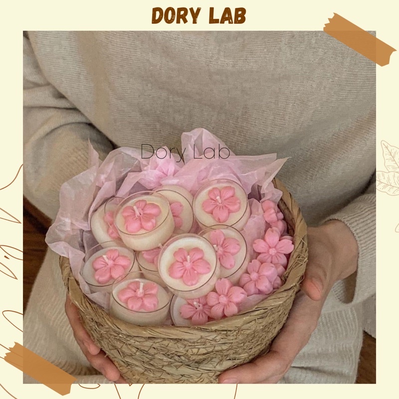 Nến Thơm Tealight Mini Hoa Anh Đào - Dory Lab