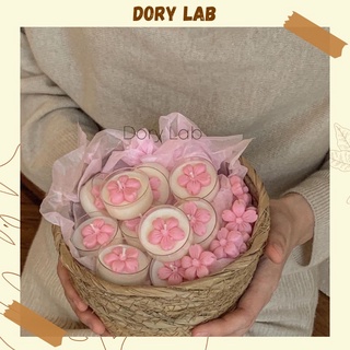 Nến thơm tealight mini hoa anh đào - dory lab