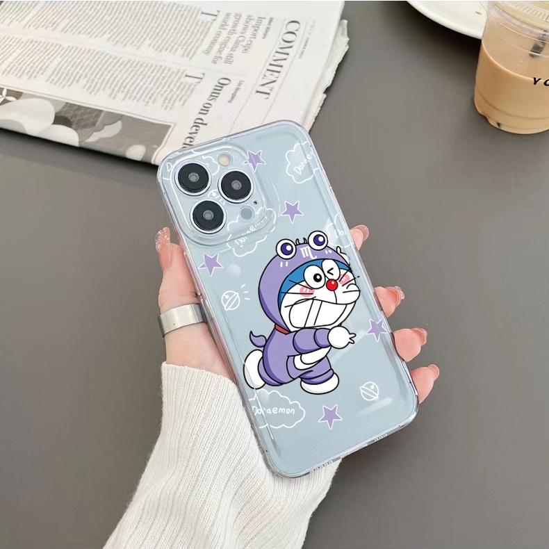 Ốp Điện Thoại TPU Gel Đệm Khí Chống Rơi Hình Doraemon Stitch Cho Samsung Galaxy S22 Plus Note 20 Ultra 10 S21 FE S20