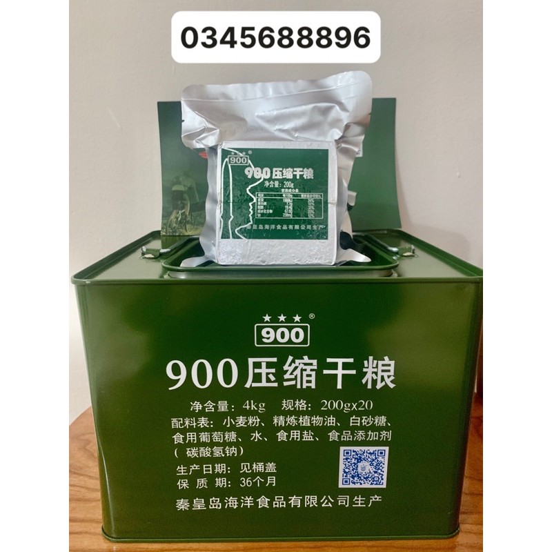 Lương khô Quân đội BA SAO *** 900 4kg