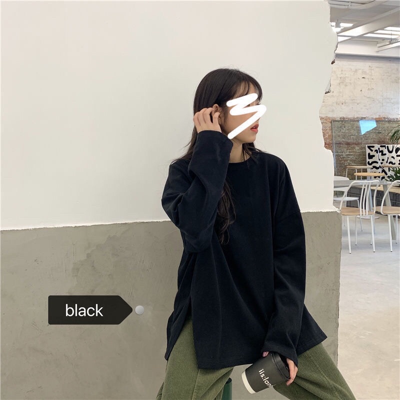 [ Taobao ] Áo nữ sinh tay dài xẻ bên hông | BigBuy360 - bigbuy360.vn