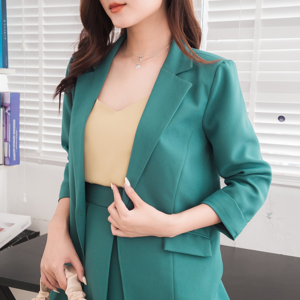 Áo khoác blazer, áo vest nữ kiểu Hàn Quốc tay lỡ, chất vải đẹp, nhiều màu - Thời trang công sở WFstudios