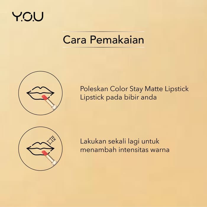 (hàng Mới Về) Son Lì You Màu Sắc Lâu Trôi Trọng Lượng 3.2g | BigBuy360 - bigbuy360.vn