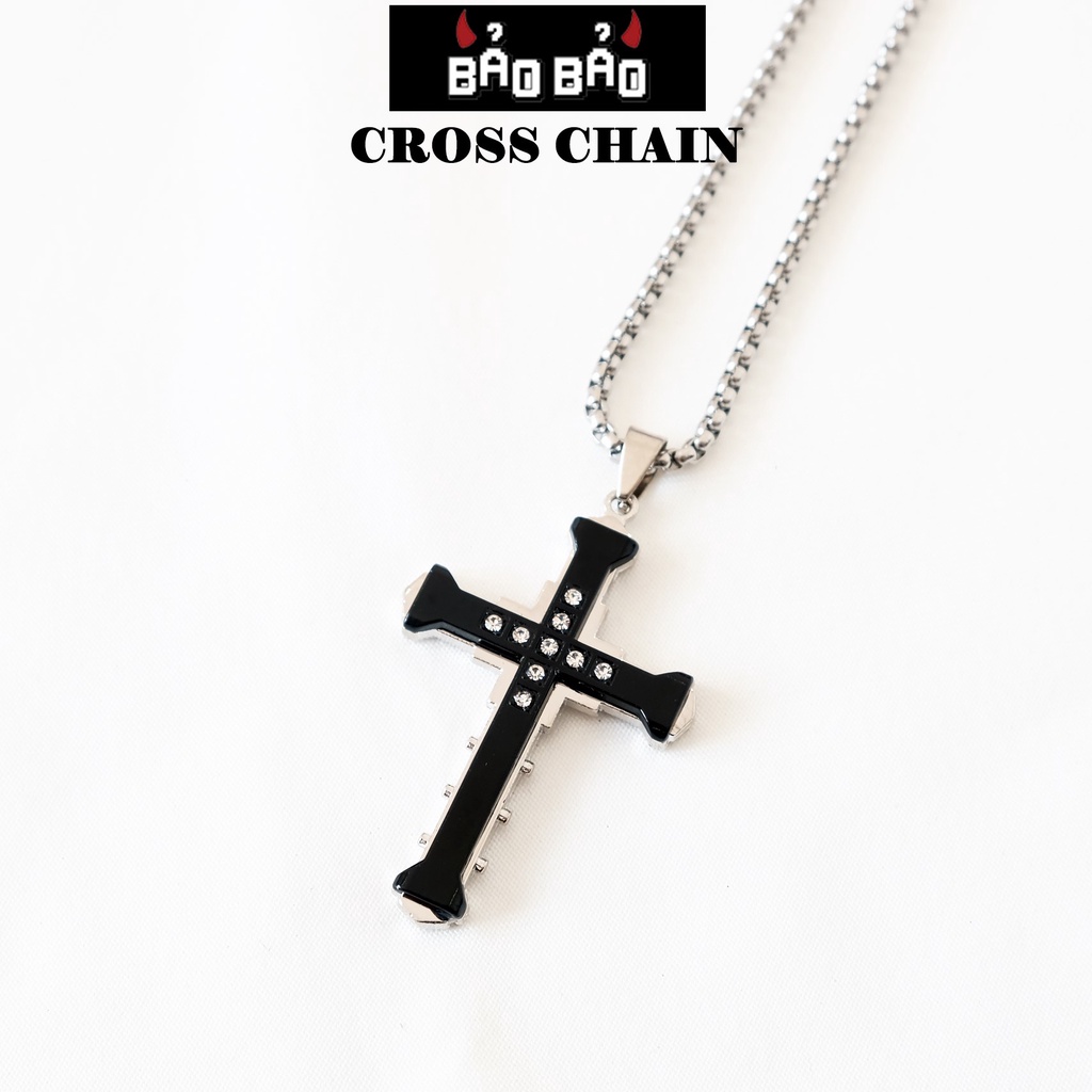 Dây chuyền nam nữ titan thánh giá, vòng cổ nam nữ bạc thánh giá - Bảo Bảo Store