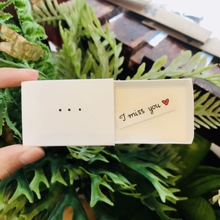 Hộp diêm handmade I Miss You, quà tặng đáng yêu tỏ tình/bày tỏ dành tặng crush, người yêu
