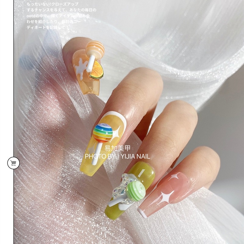 Set charm kẹo mút ngọt ngào 20c