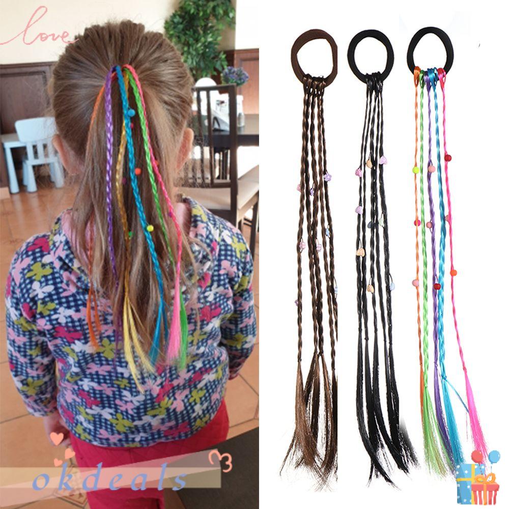 Băng Đô Kiểu Tóc Giả Thắt Bím Thời Trang Cho Nữ Giá Đỡ