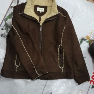 Siêu phẩm Áo da lộn lót lông