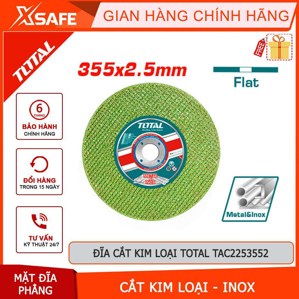 Đĩa cắt kim loại TOTAL TAC2253552 kích thước 355mm mặt đĩa phẳng, dùng cắt kim loại, inox - chính hãng