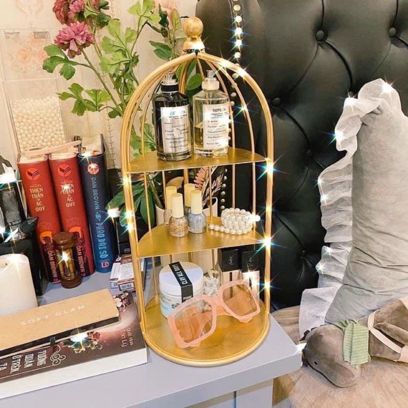 Kệ Lồng Chim Đựng Mỹ Phẩm _Nước Hoa _Bánh Kẹo Cao Cấp