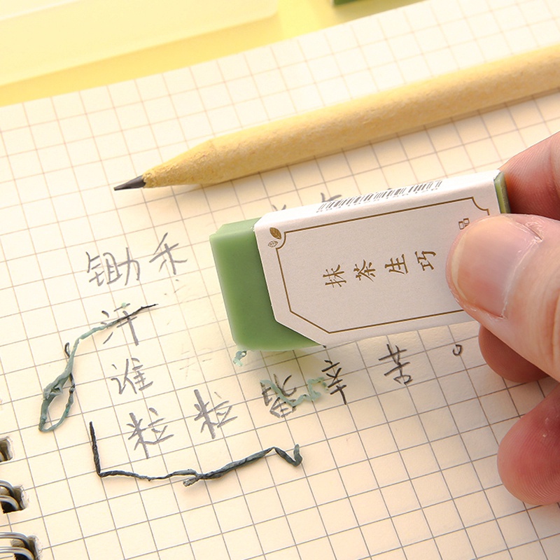 Gôm tẩy 4b Chenguang AXPN0751 màu xanh lá xinh xắn