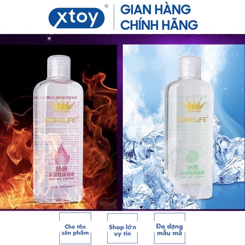 Gel Bôi Trơn Cokelife Massage  Gốc Nước - 200ml - 2 màu