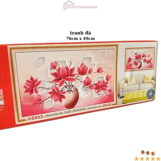 Tranh đính đá bình hoa khoe sắc VS403 (76cm x 49cm)